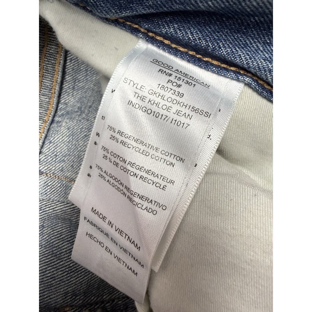 NWT Good American The Khloe Jean High Rise Straight Leg Jeans sz 27 - Picture 12 of 12